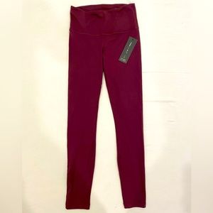 Red workout leggings